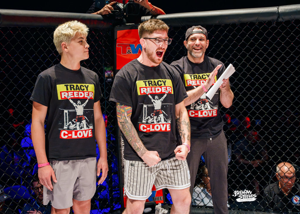 Tracy Reeder “C-Love Fight Tee” | Worn Cageside Shirt