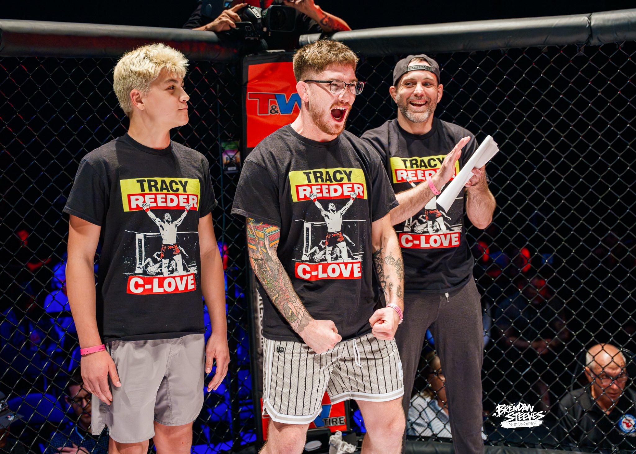 Tracy Reeder “C-Love Fight Tee” | Worn Cageside Shirt