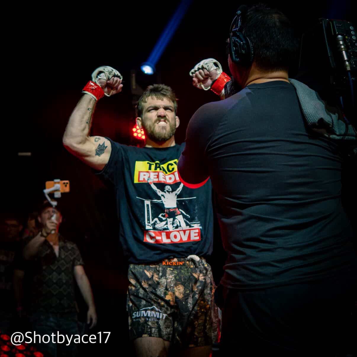 Tracy Reeder “C-Love Fight Tee” | Worn Cageside Shirt
