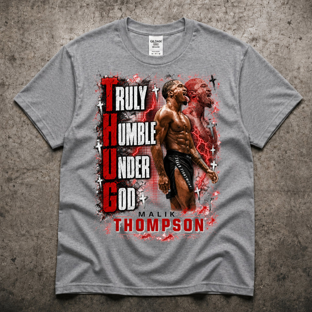 Malik Thompson “THUG” Truly Humble Under God Fighter Shirt
